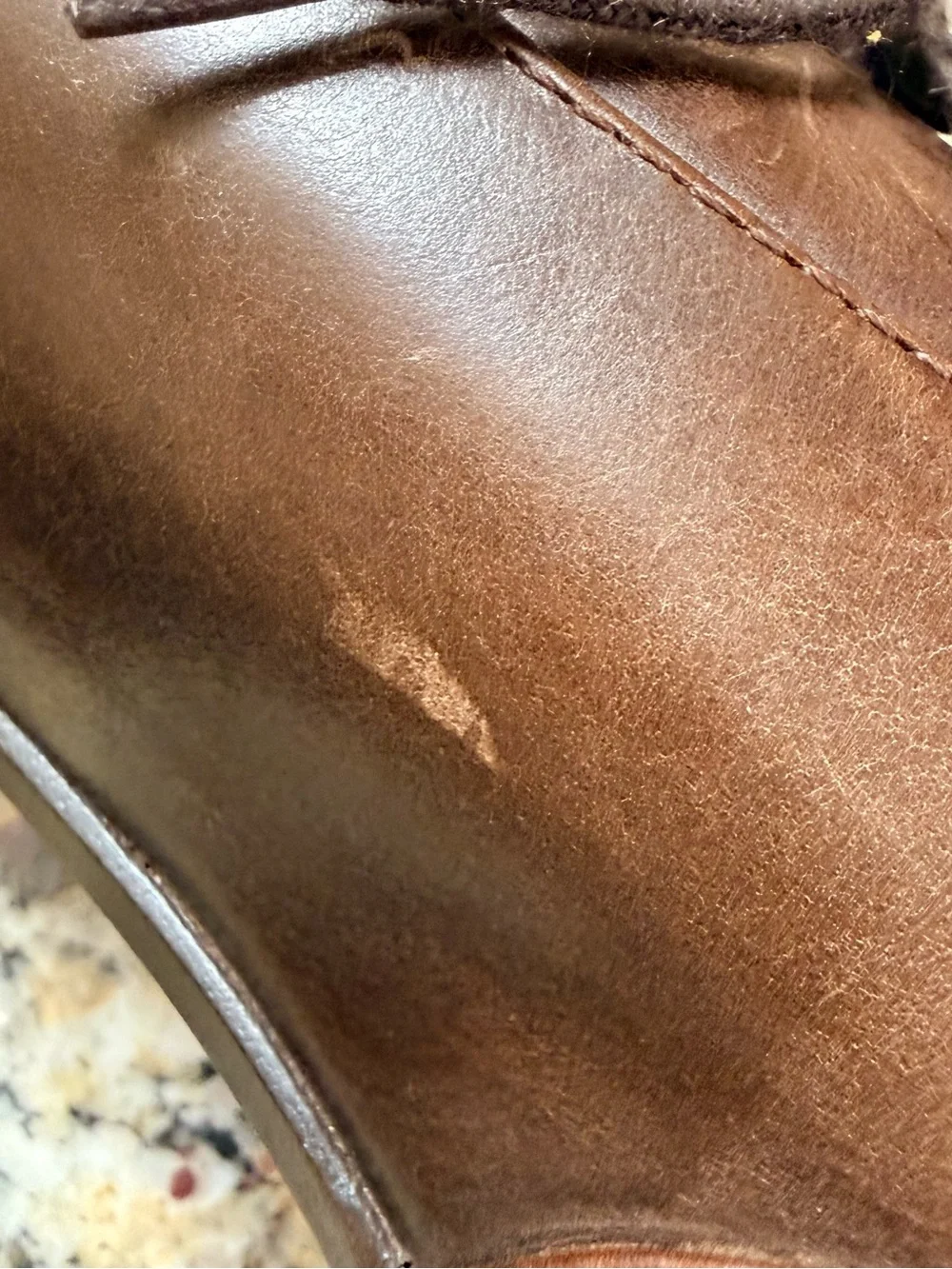 J. Crew Dark Brown Leather Cap-Toe Oxfords